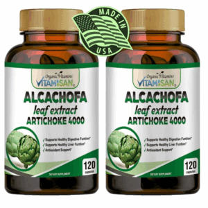 Organic Naturals Artichoke Supplement – Liver Cleanse & Weight Loss Support | 240 Capsules - 2 PACK