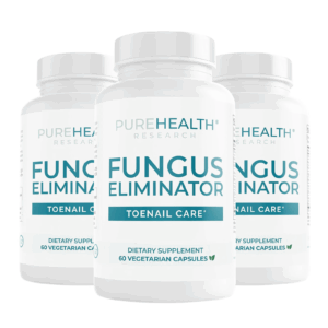 PureHealth Research Fungus Eliminator – All-Natural Formula for Healthy Nails, Skin & Immunity | 180 Capsules (3 PACK)
